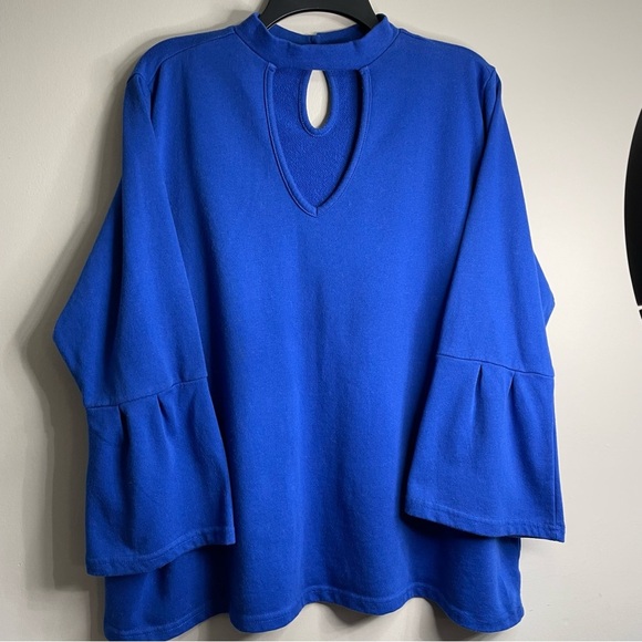 Lane Bryant Tops - Lane Bryant 22/24 Women's Royal Blue Bell-Sleeve Tunic